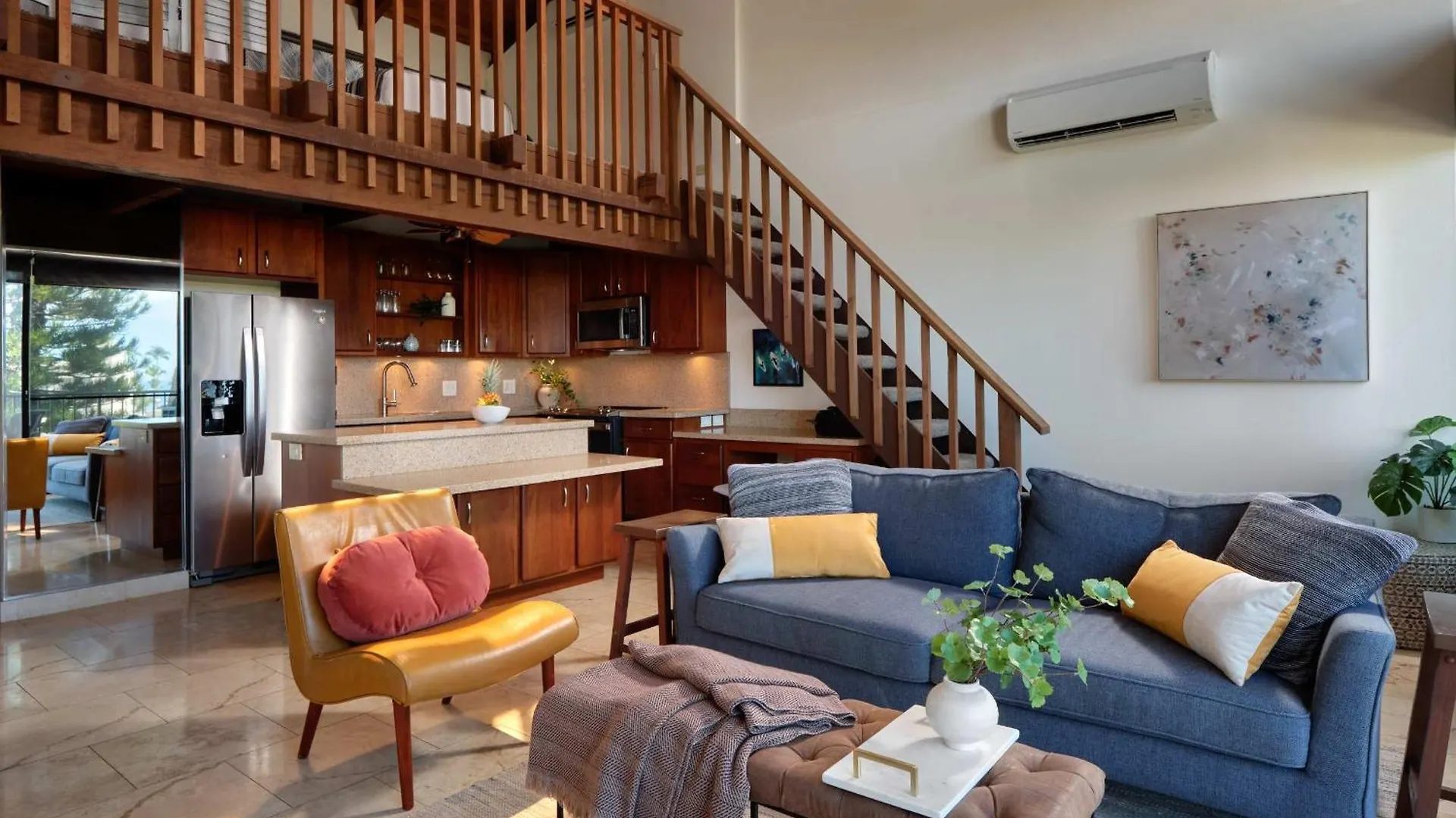 Stylish Maui Loft Split Ac Ocean Views Lanai Villa Kihei Holiday home